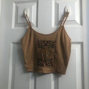 Brown Crop Top
